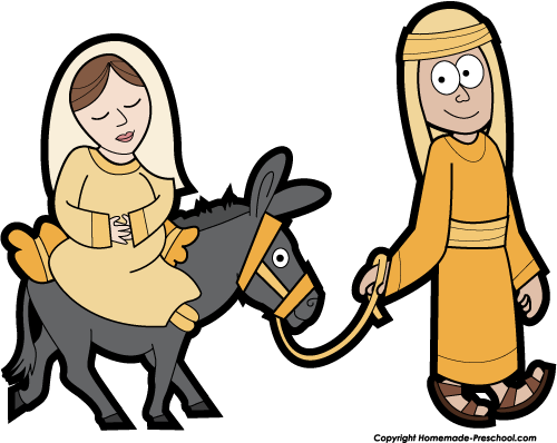 500x398 Mary And Baby Jesus Clipart