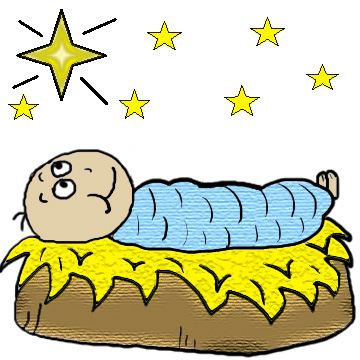 360x360 Merry Christmas Clipart Baby Jesus