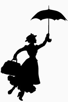236x354 12 Mary Poppins Silhouette Clipart Images, Clipart Design Elements