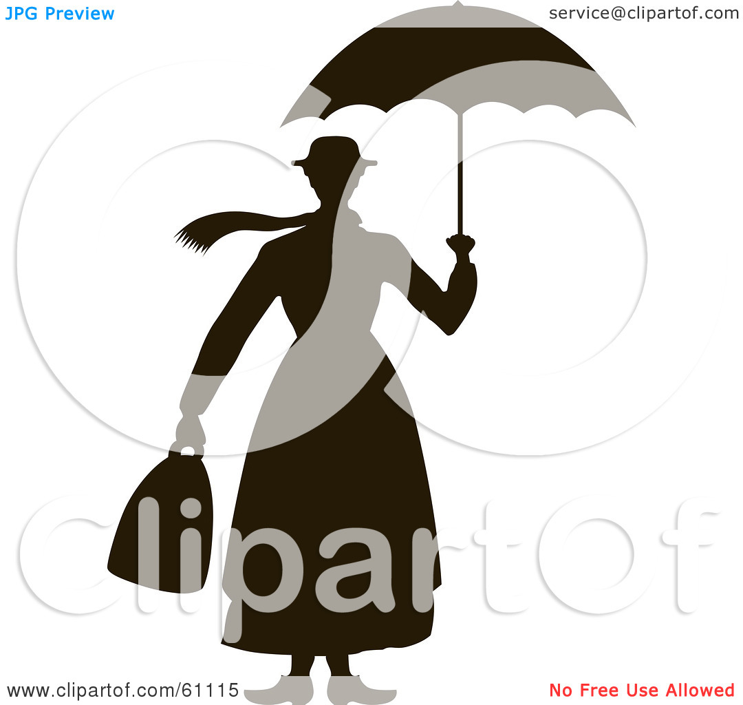 1080x1024 Mary Poppins Silhouette Free Clipart