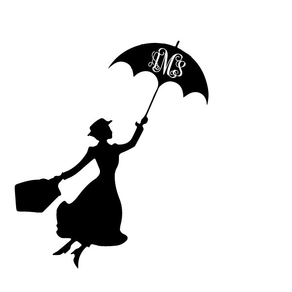 599x599 Mary Poppins Decal Mary Poppins Sticker Mary Poppins Umbrella