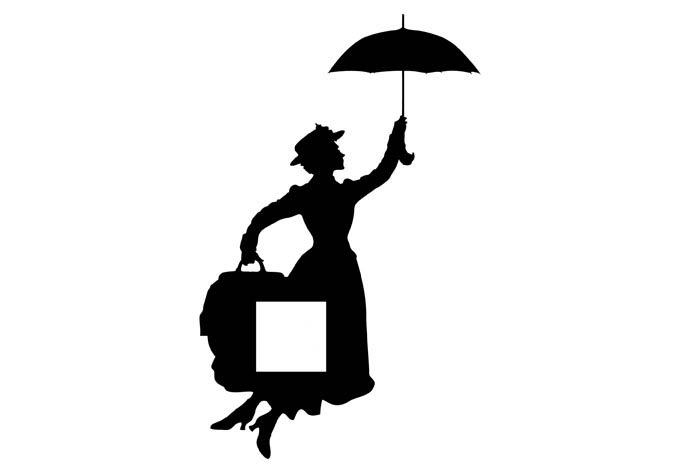 680x472 Mary Poppins Wall Sticker