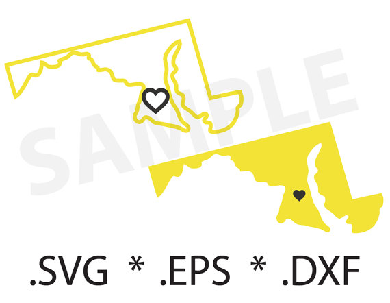 570x442 Items Similar To Maryland State And Outline Svg File Eps Dvf