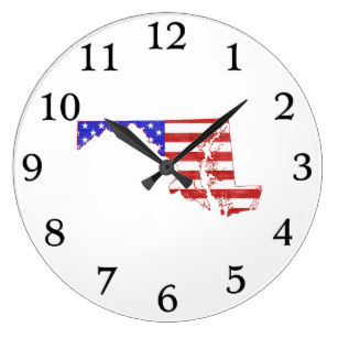 307x307 Maryland Flag Wall Clocks Zazzle