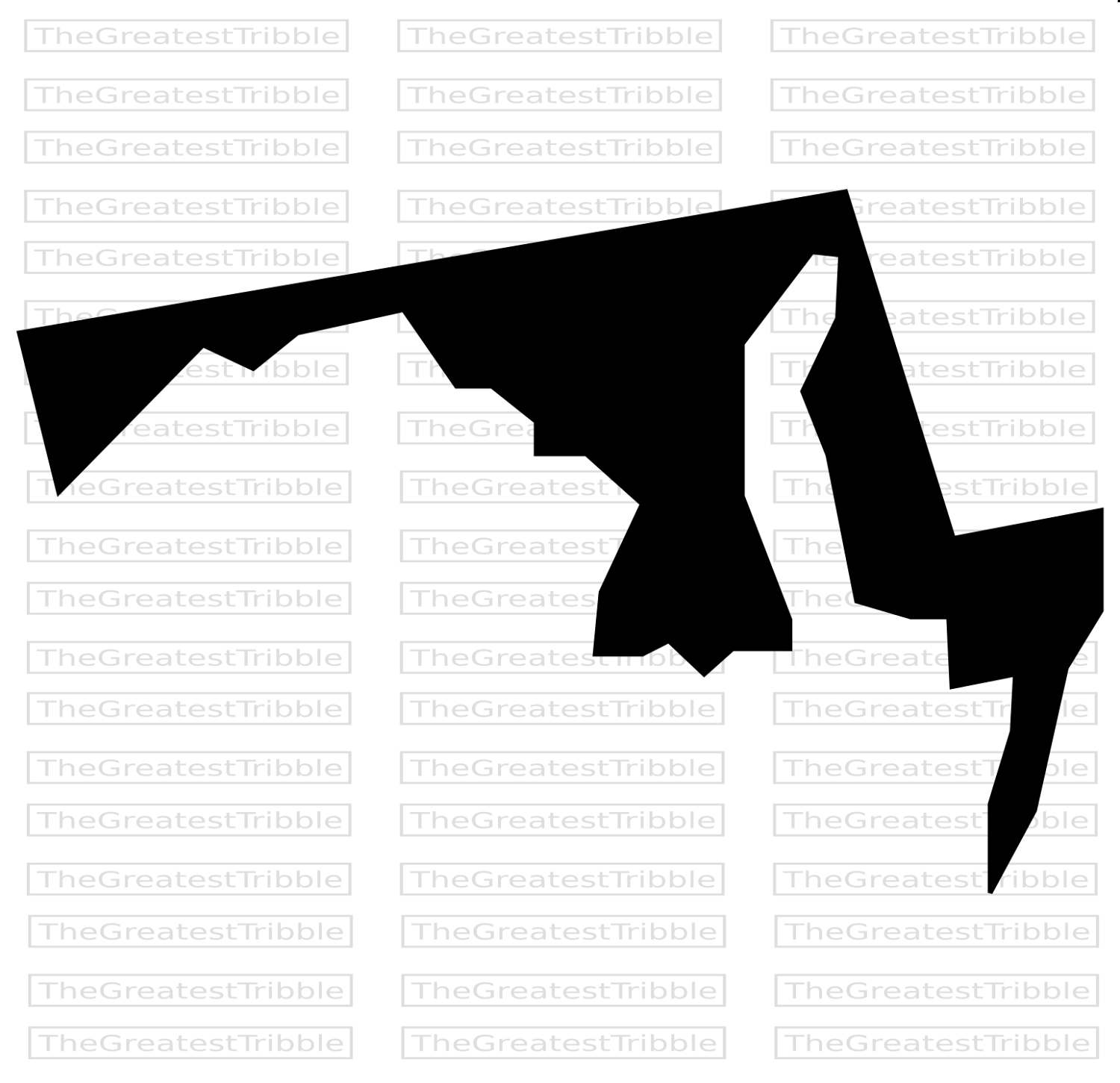 1500x1451 Maryland State Map Eps Svg Png Jpg Vector Graphic Clip Art