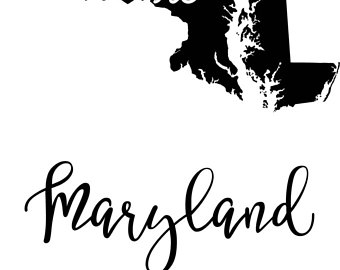 Maryland State Silhouette at GetDrawings | Free download