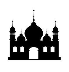 238x250 Freebie Mosque Silhouette Mosque, Silhouettes And Ramadan Crafts