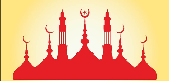 648x310 Mosque Silhouette Vector Ai, Pdf Format Free Vector Download