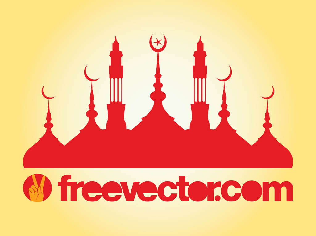1024x765 Mosque Silhouette Vector Vector Art Amp Graphics