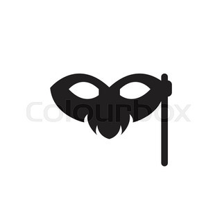 320x320 Illustrated Silhouette Masks, As The Flower Pattern And Ornament