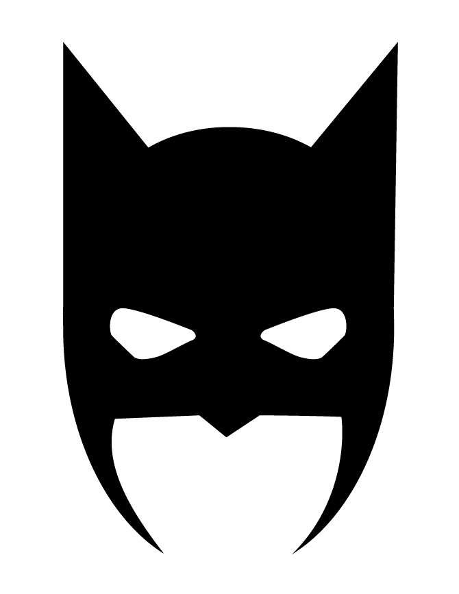670x867 Batman Mask Clipart Black And White