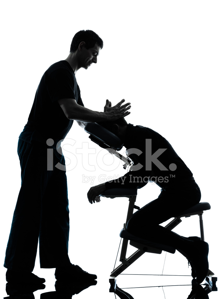 766x1024 Back Massage Therapy With Chair Silhouette Stock Photos