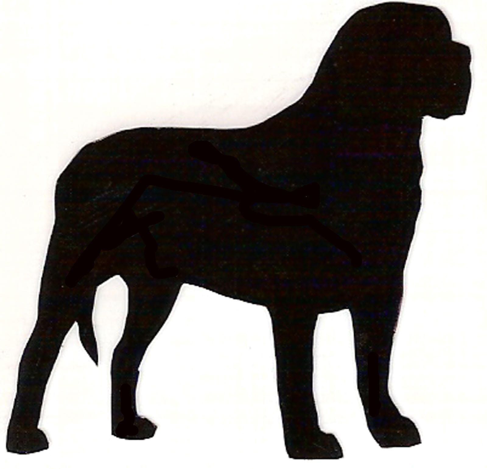 1600x1540 Mastiff Pets Silhouettes, Dog And Dog Silhouette