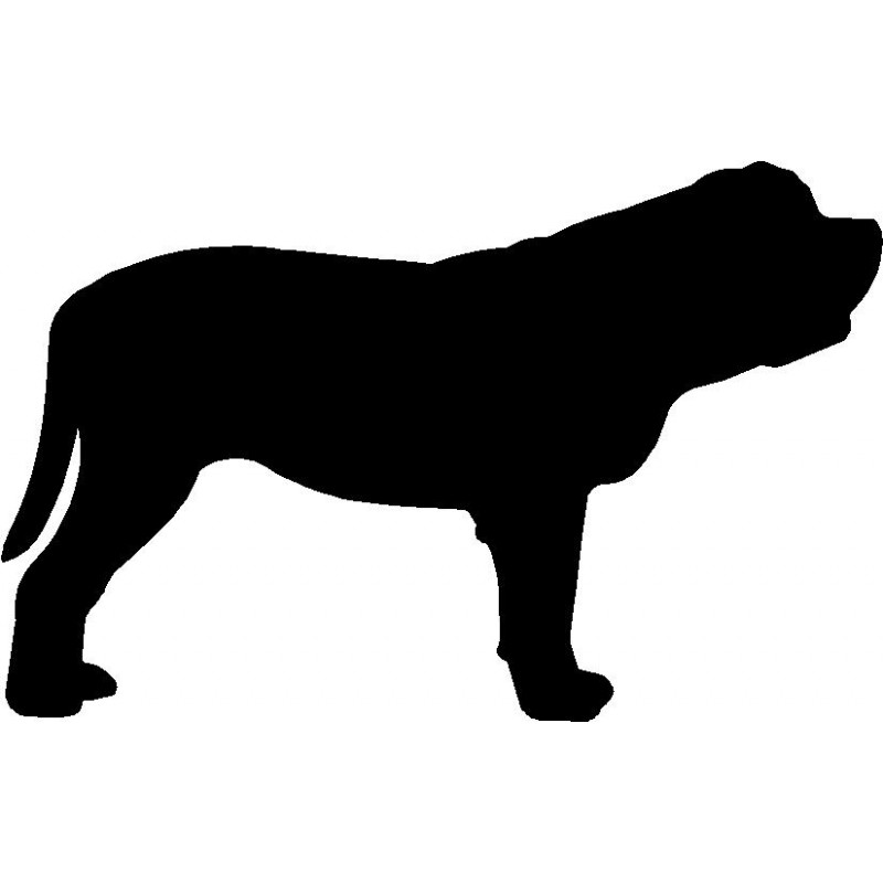800x800 Dog Breed Silhouette Wall Hanging Magnetic Memo Mastiff