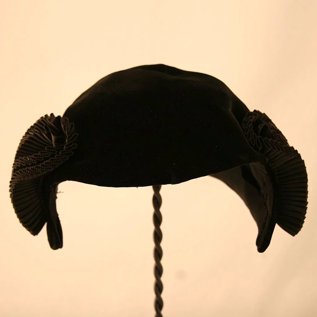 1024x1024 Glamorous I. Magnin Black Velour Matador Hat Easterbelle'S