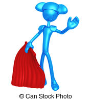 180x195 Matador. 3d Concept And Presentation Figure Stock Illustration