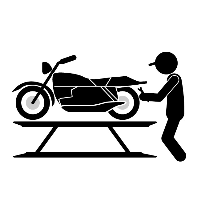 640x640 Motorcycle Mechanic Bike Work Illustration Free Material