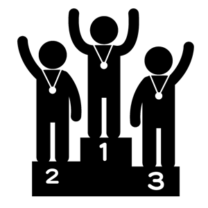 300x300 Gold Medal Pictogram Silhouette Illustration Stick Figures