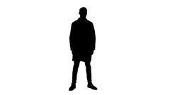 240x135 Silhouette Smiling Doctor In White Coat Pointing