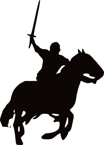 356x494 Knight On Horse Knight On Horse Silhouette.png Art