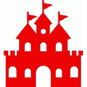 300x300 Red Castle Clipart