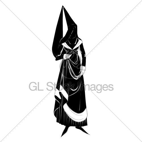 500x500 Medieval Princess Silhouette Gl Stock Images