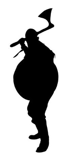 158x330 Medieval Silhouette 1 Decal Sticker