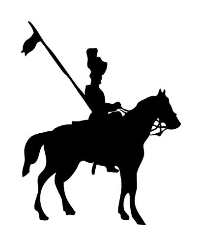 401x480 Medieval Silhouette 2 Decal Sticker