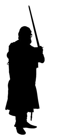 200x480 Medieval Silhouette 5 Decal Sticker