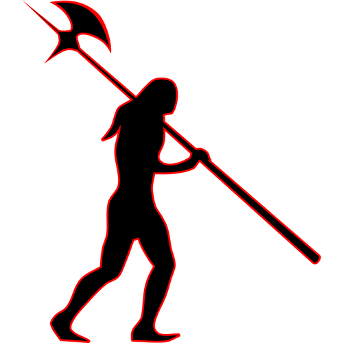 500x500 Medieval Guard Silhouette Vector Image Public Domain Vectors