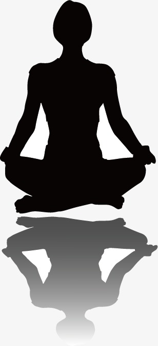 Meditation Silhouette Vector at GetDrawings | Free download