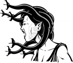 236x204 Medusa Art Print By Trollop Silhouettes Medusa Art