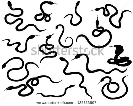 450x358 Snake Silhouettes