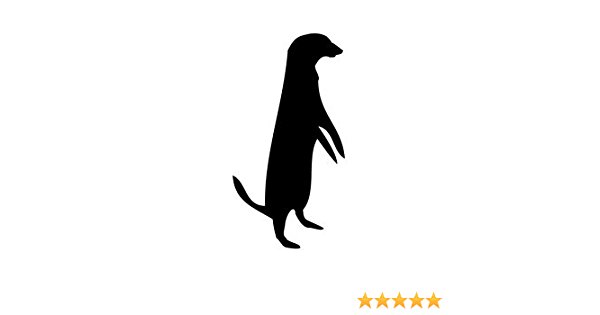600x315 Meerkat Vinyl Car Window Sticker Decal
