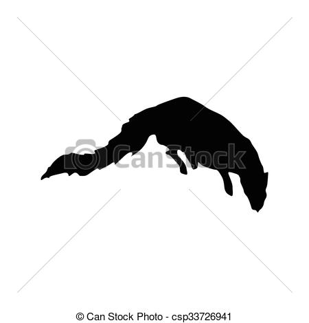 450x470 Meerkat Black Silhouette Isolated On White Background Eps Vector