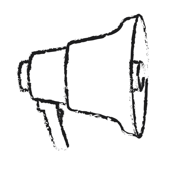 550x550 Monochrome Blurred Silhouette Of Megaphone Icon