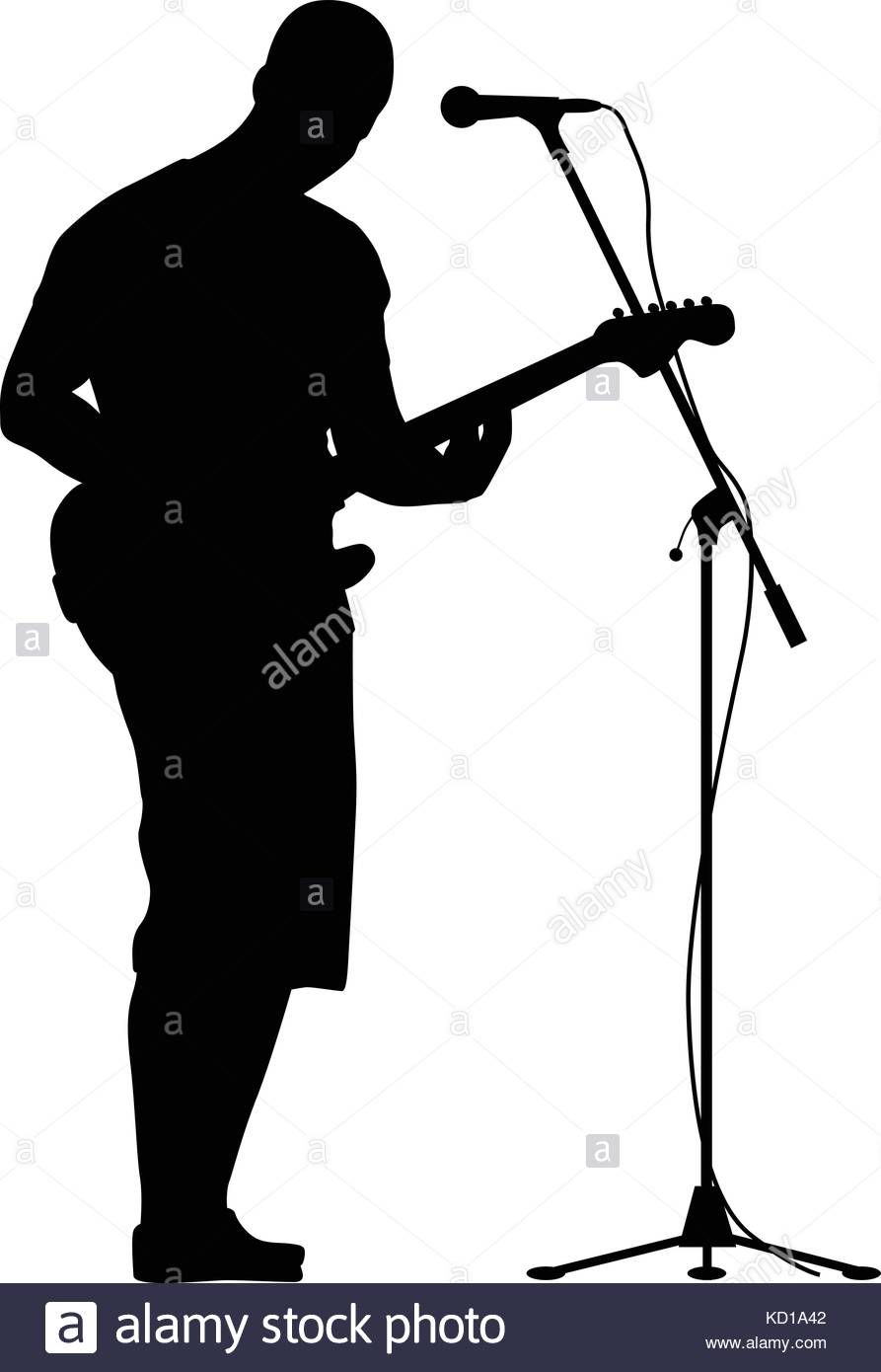 893x1390 Silhouettes Of Woman Singing And Using Megaphone Royalty Free