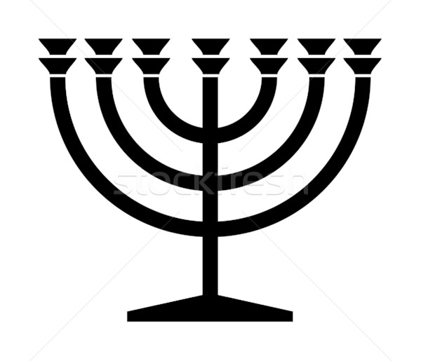 600x515 Jewish Menorah Candlestick Stock Photo Martin Crowdy