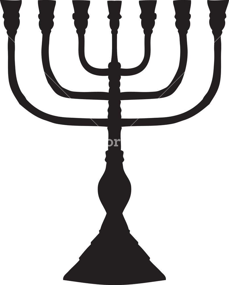 805x1000 Menorah Retro Symbol Element Vector Illustration Royalty Free