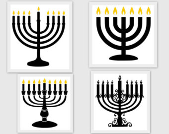 340x270 Menorah Svg Etsy