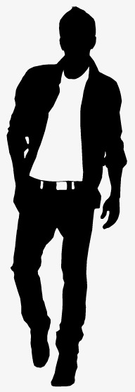 192x557 Men's Fashion Silhouettes Vector Material, Manhunt, Men'S, Apparel