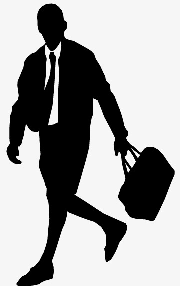 361x573 Men's Fashion Silhouettes Vector Material, Manhunt, Satchel, Men'S