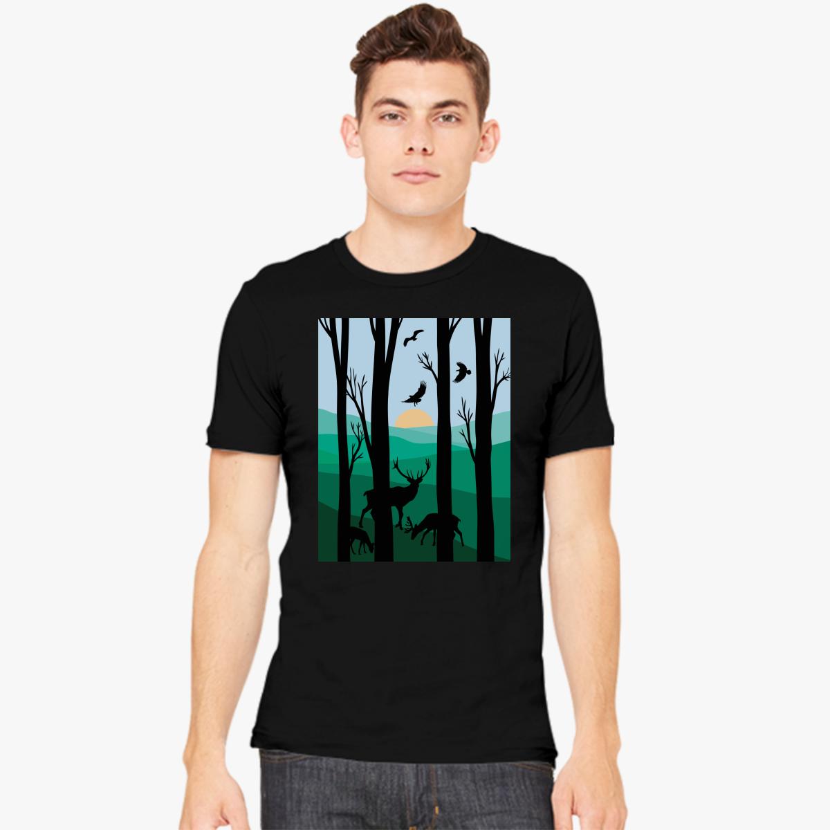 1200x1200 Forest Silhouette Men's T Shirt