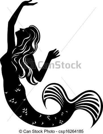 363x470 Mermaid Silhouette Mermaid Silhouette Clip Art Vector