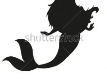 220x165 Mermaid Silhouette Clip Art Vector Black Silhouette Mermaid Vector