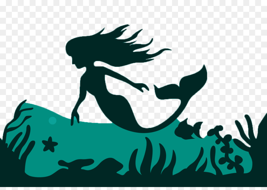 900x640 Mermaid Silhouette Fairy Tale Illustration