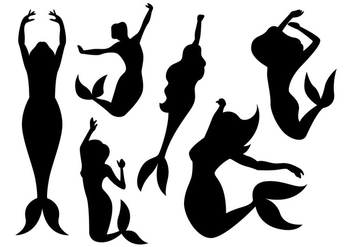 352x247 Mermaid Silhouette Free Vector Download 334631 Cannypic