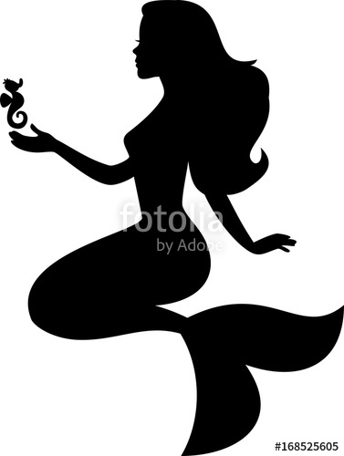 377x500 Mermaid Silhouette Stock Image And Royalty Free Vector Files