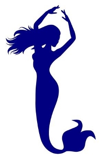 225x330 Mermaid Silhouette 5 Decal Sticker