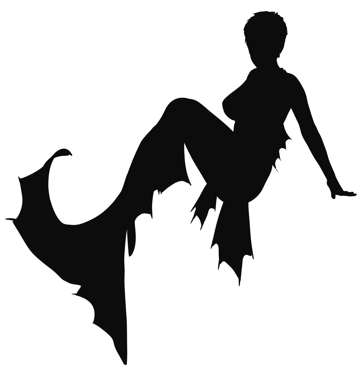 Mermaid Silhouette Images at GetDrawings | Free download